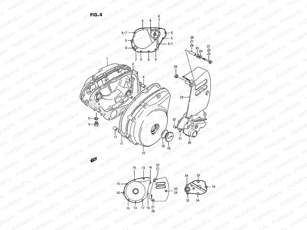 4 - CRANKCASE COVER