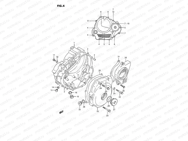 4 - CRANKCASE COVER