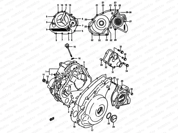 4 - CRANKCASE COVER
