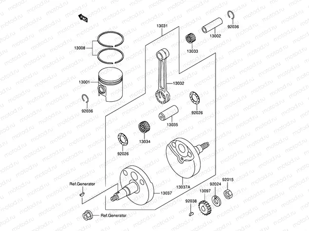 4 - CRANKSHAFT/PISTON