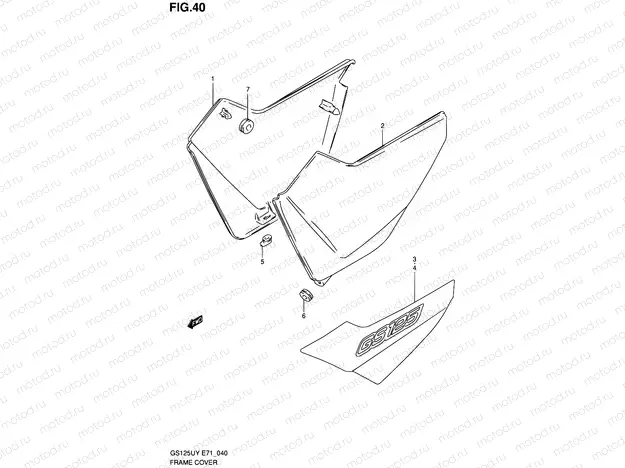 40 - FRAME COVER (MODEL X)