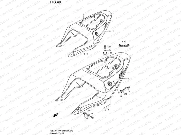40 - FRAME COVER (MODEL Y)