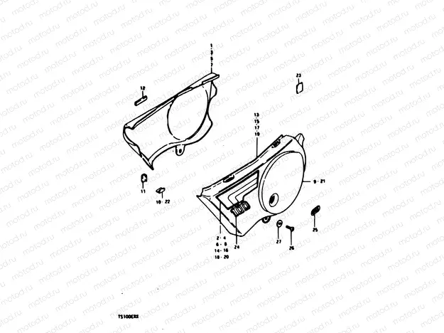 40 - FRAME COVER (TS100ERT E24)