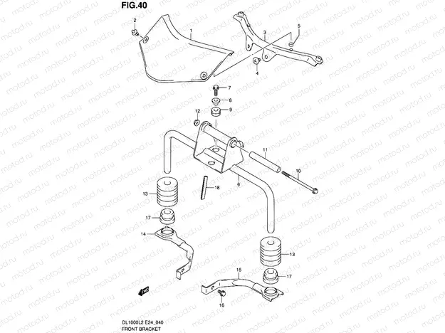 40 - FRONT BRACKET