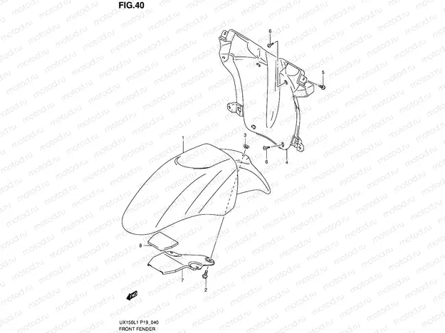 40 - FRONT FENDER