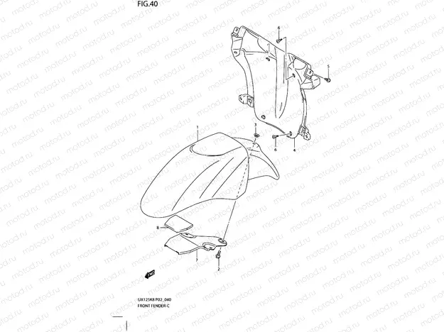 40 - FRONT FENDER