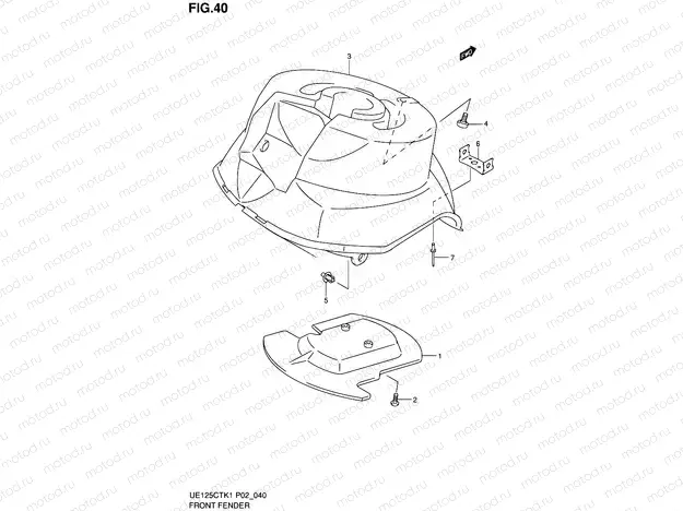 40 - FRONT FENDER