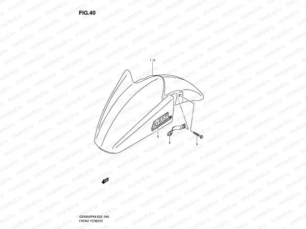 40 - FRONT FENDER
