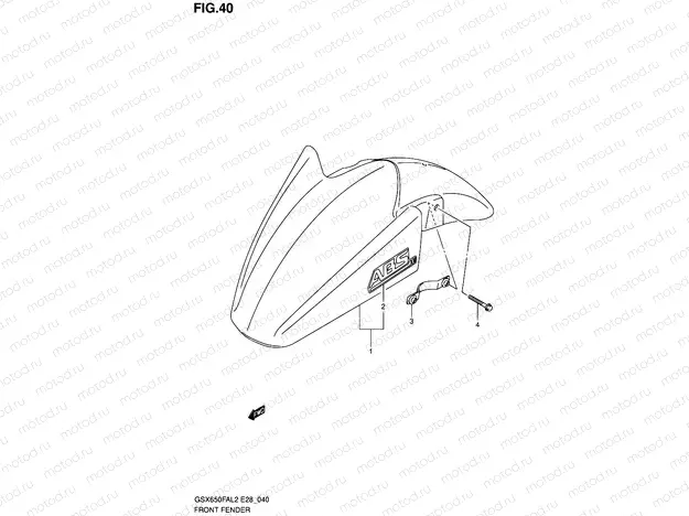 40 - FRONT FENDER