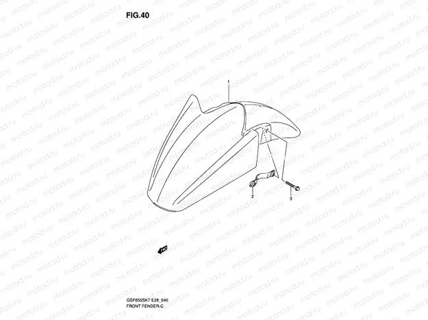 40 - FRONT FENDER