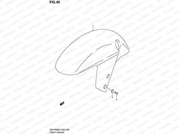 40 - FRONT FENDER