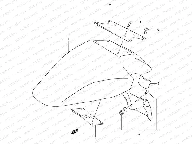 40 - FRONT FENDER