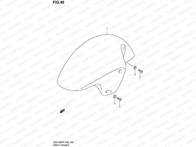 40 - FRONT FENDER