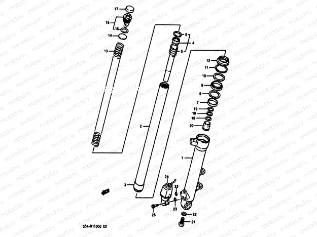 40 - FRONT LH DAMPER