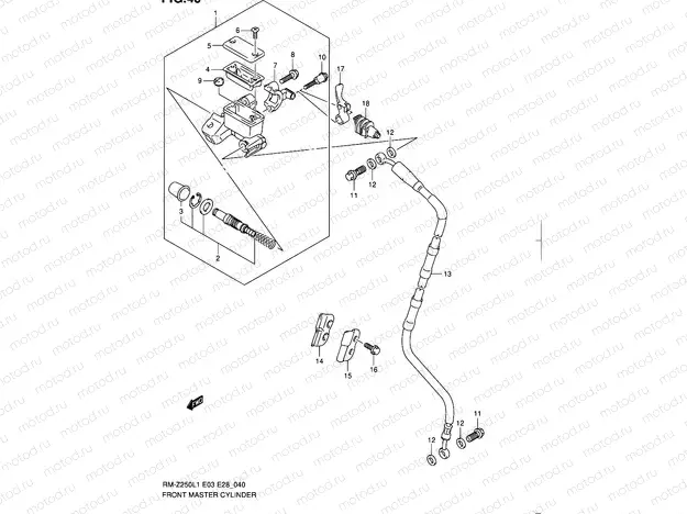 40 - FRONT MASTER CYLINDER