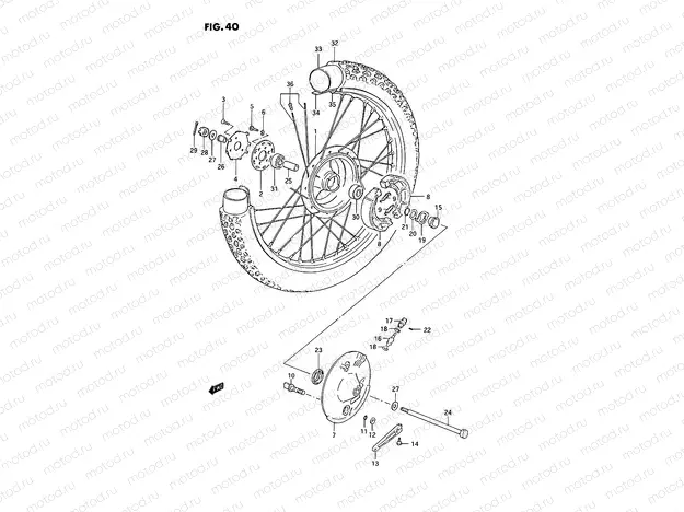 40 - FRONT WHEEL