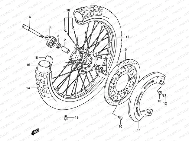 40 - FRONT WHEEL