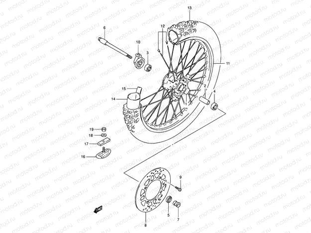 40 - FRONT WHEEL