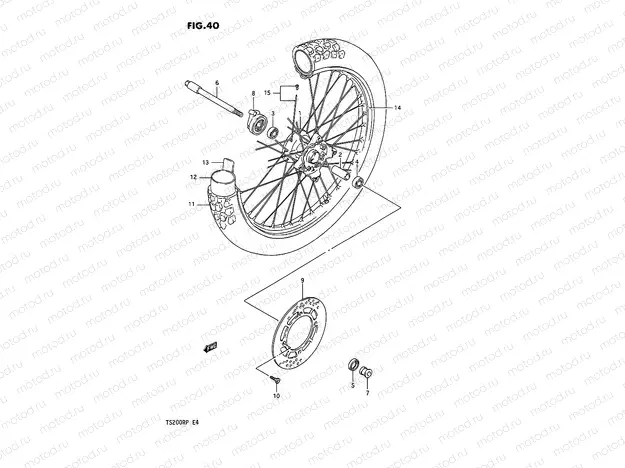40 - FRONT WHEEL (E02,E04)