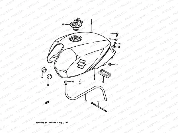 40 - FUEL TANK (GSX550ESE/EFE)