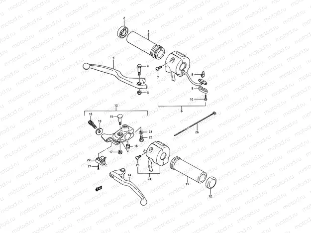 40 - HANDLE SWITCH (MODEL G/J)