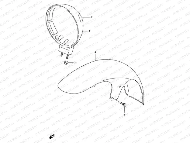 40 - HEADLAMP HOUSING