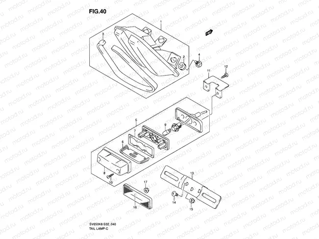 40 - REAR COMBINATION LAMP