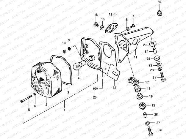 40 - REAR COMBINATION LAMP (E18 : F.NO.TS1252-333130~)