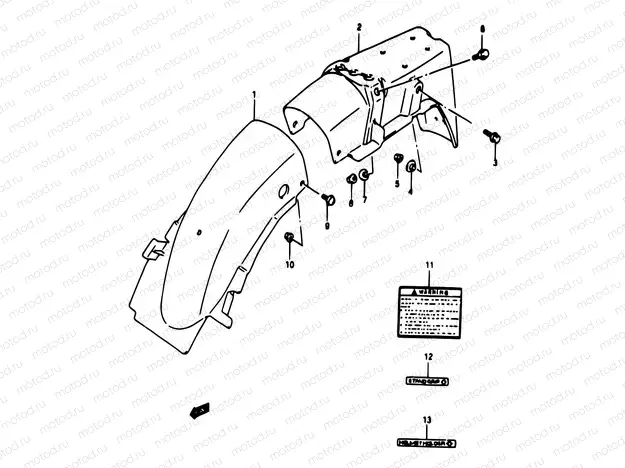 40 - REAR FENDER