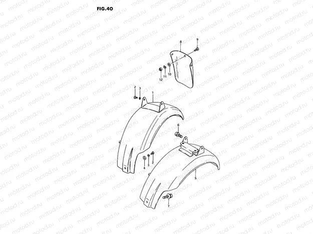 40 - REAR FENDER