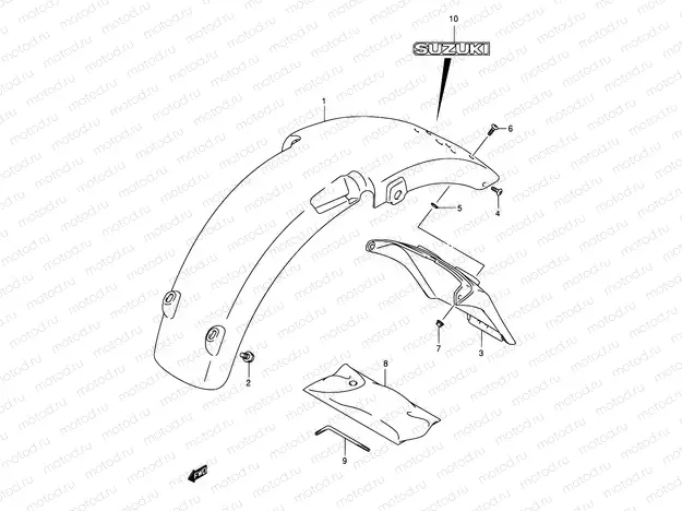 40 - REAR FENDER