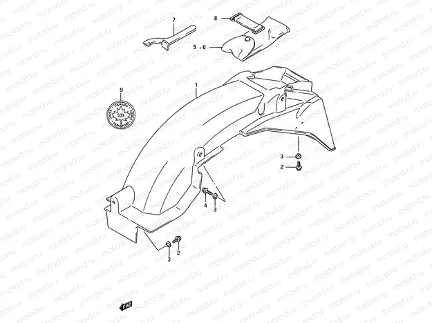 40 - REAR FENDER