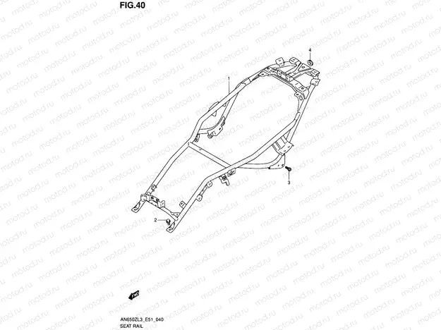 40 - SEAT RAIL