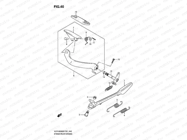 40 - STAND-REAR BRAKE
