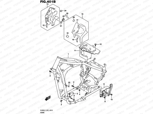 401B - FRAME (VL800L5 E19)