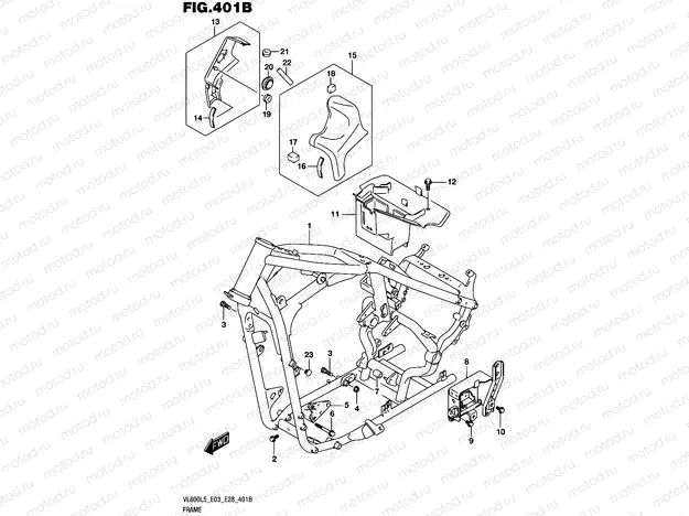 401B - FRAME (VL800L5 E33)