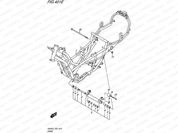 401E - FRAME (AN400ZAL5 E19)
