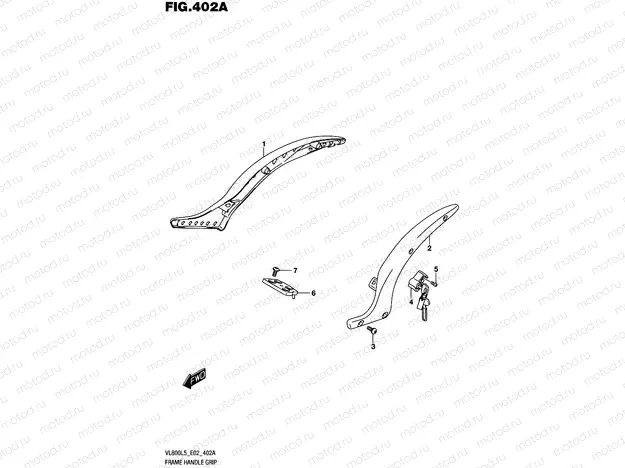 402A - FRAME HANDLE GRIP (VL800L5 E02)
