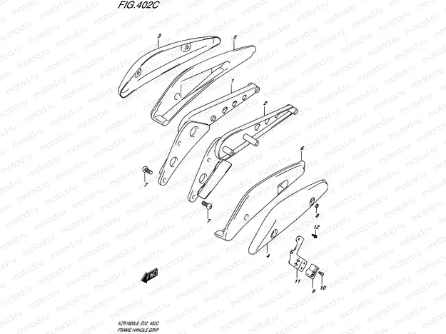 402C - FRAME HANDLE GRIP (VZR1800BZL6 E19)
