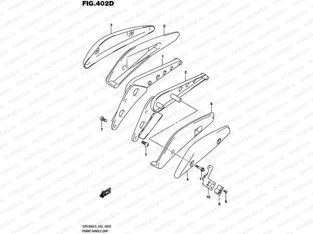 402D - FRAME HANDLE GRIP (VZR1800BZL5 E02)