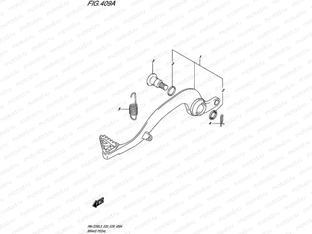 409A - BRAKE PEDAL