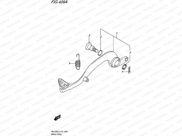409A - BRAKE PEDAL