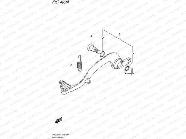 409A - BRAKE PEDAL