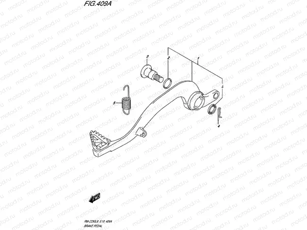 409A - BRAKE PEDAL