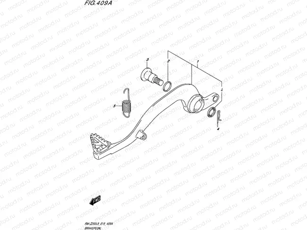 409A - BRAKE PEDAL