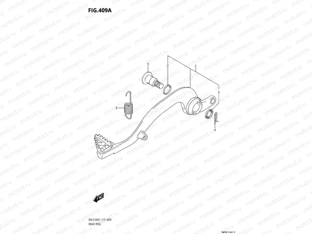 409A - BRAKE PEDAL