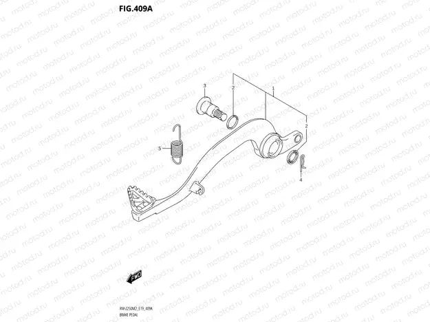 409A - BRAKE PEDAL