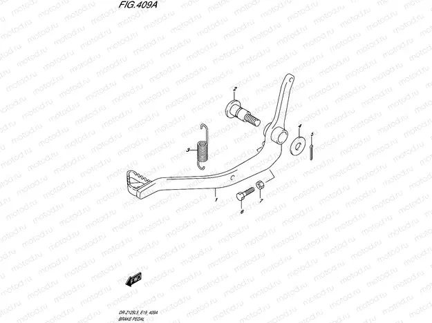 409A - BRAKE PEDAL