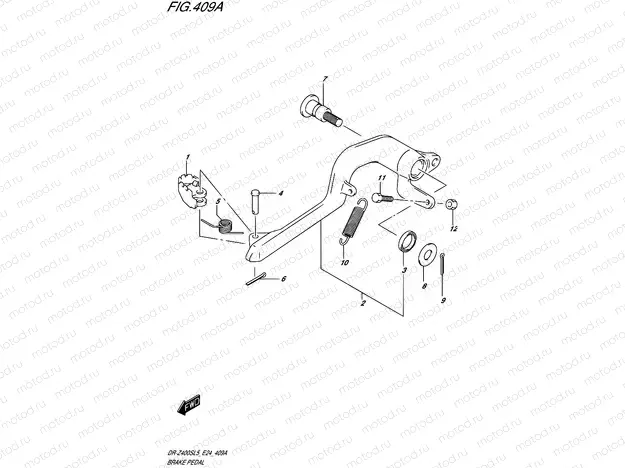 409A - BRAKE PEDAL