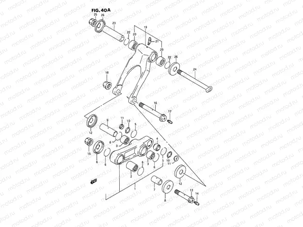 40A - CUSHION LEVER (MODEL M/N/P/R/S/T)